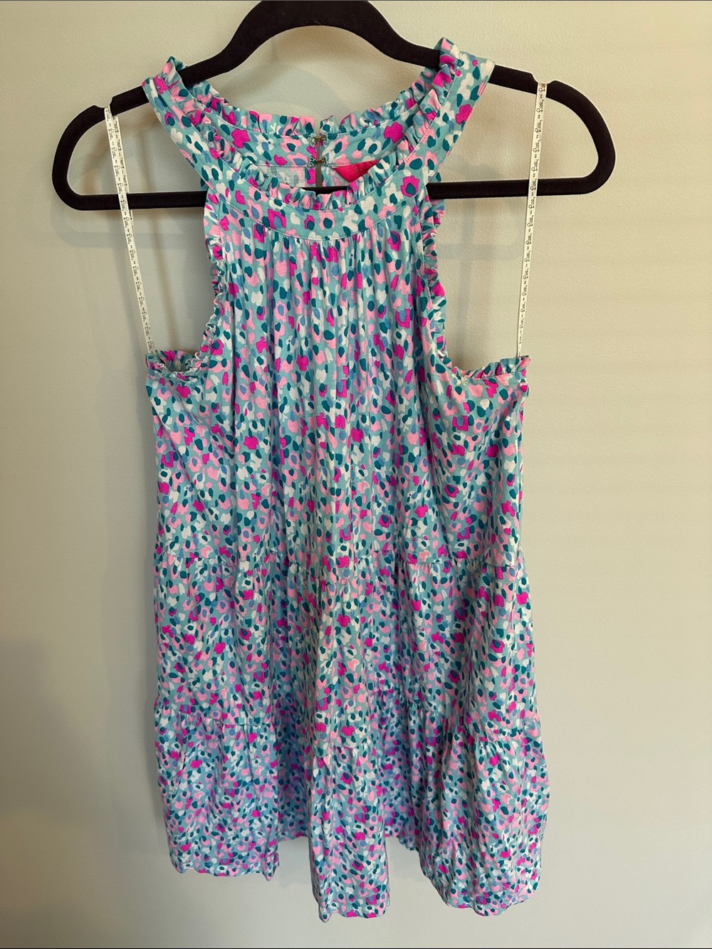 Lilly Pulitzer Teal, Pink & Purple Printed Sleeveless Dress